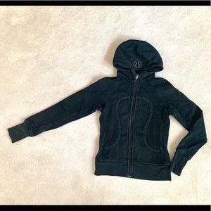 Lululemon Scuba hoodie jacket, black, size 4